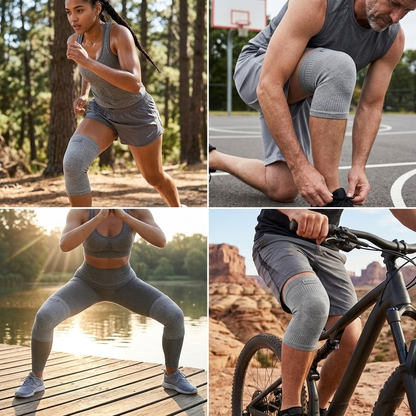 🏆 Knee Compression Support Sleeve - Breathable Sports Knee Brace for Running, Gym & Pain Relief