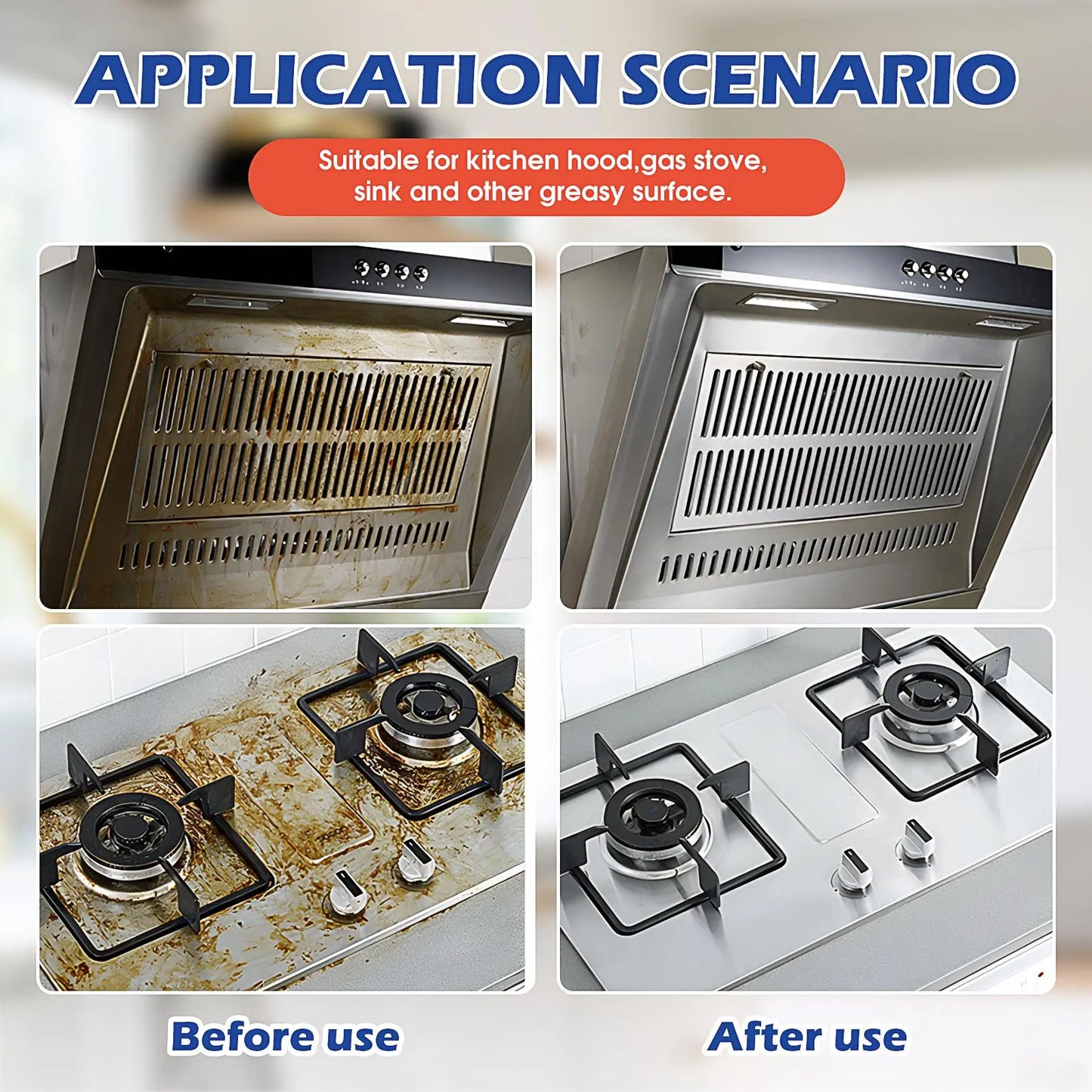 🔥 Powerful Kitchen Degreaser Spray | Instantly Dissolves Tough Grease & Grime ✨