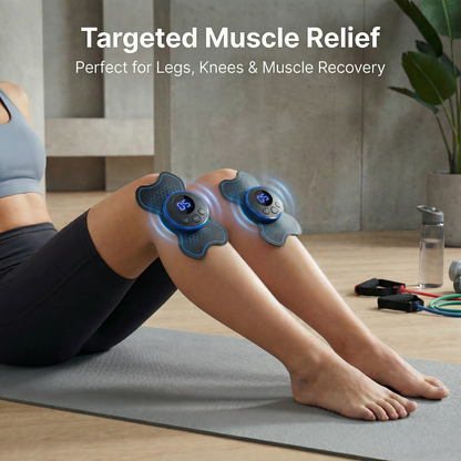 Portable TENS Unit Electric Muscle Stimulator - Mini Pulse Massager for Back, Neck & Shoulder Pain Relief