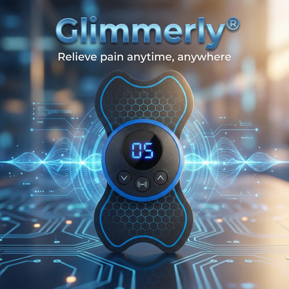 Portable TENS Unit Electric Muscle Stimulator - Mini Pulse Massager for Back, Neck & Shoulder Pain Relief