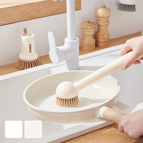 🍳 360° Rotatable Pot Brush Set - Hanging Dish Scrubber with Replaceable Heads for Pans, Pots & Sink