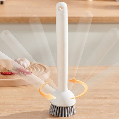 🍳 360° Rotatable Pot Brush Set - Hanging Dish Scrubber with Replaceable Heads for Pans, Pots & Sink