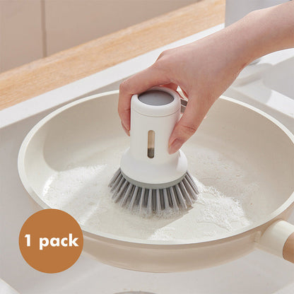 🍳 360° Rotatable Pot Brush Set - Hanging Dish Scrubber with Replaceable Heads for Pans, Pots & Sink