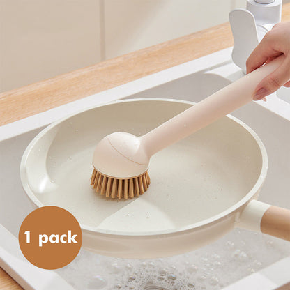 🍳 360° Rotatable Pot Brush Set - Hanging Dish Scrubber with Replaceable Heads for Pans, Pots & Sink